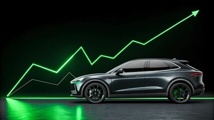 Electric Vehicle Market Growth Showing an Upswing in Sales and Investment Opportunities for the Automotive Industry - Powered by Adobe