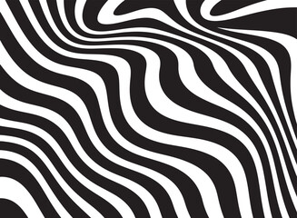 abstract wavy pattern black and white background