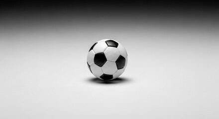 Naklejka premium Soccer ball isolated on gradient background