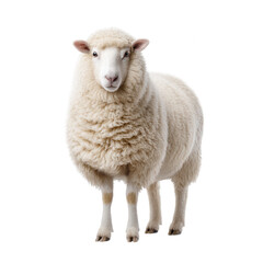 Fototapeta premium Sheep, white sheep, woolly sheep, farm animal, livestock