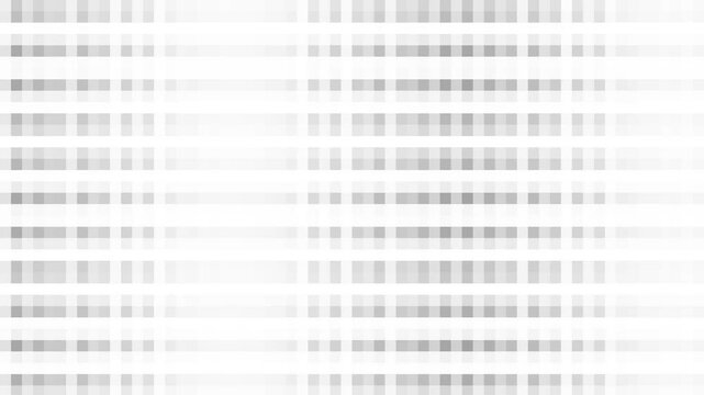 Pixel art animation in the form of monochrome mosaic or pixelation with gradient.