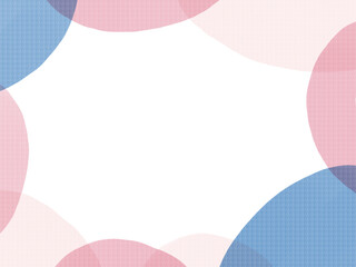 水彩で描いたポップなフレームイラスト