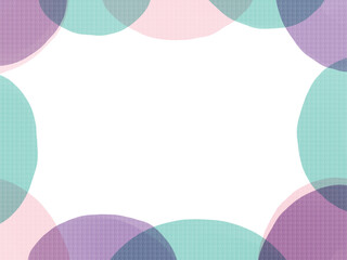 水彩で描いたかわいいフレームイラスト