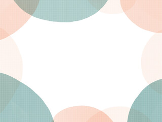 水彩で描いたフレームイラスト