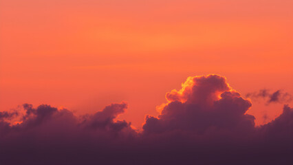 Fototapeta premium Pink Orange sunset