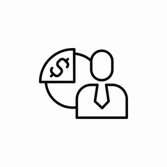 financial data analysis icon sign vector