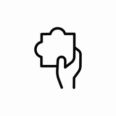 puzzle piece icon sign vector
