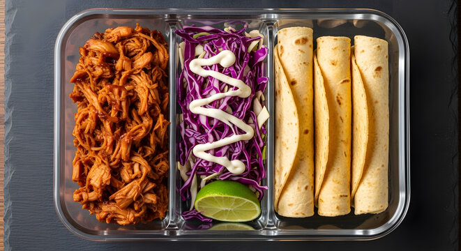 Delicious Pulled Chicken Taco Meal Prep Easy, Healthy & Flavorful Lunch or Dinner