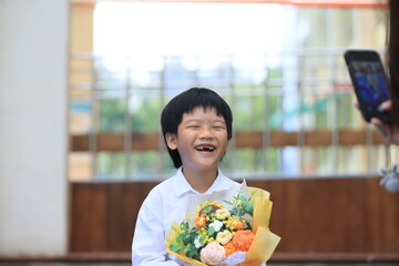 Laughing child.