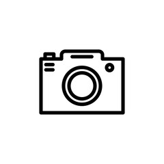 Camera icon set on transparent background. Symbol of camera