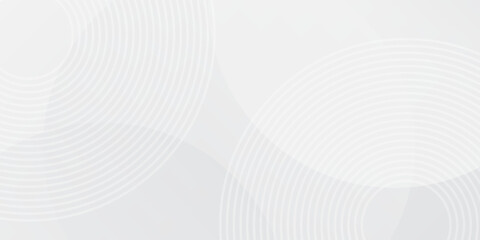 Naklejka premium White geometric abstract background overlap layer on bright space with lines effect decoration, vector illustration eps10