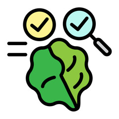 IQ Test Vector Filled Icon Design