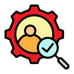 Teamwork Vector Filled Icon Design