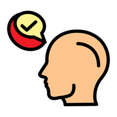 Accent Recognition Vector Filled Icon Design