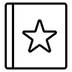 Bookmark icon vector graphic illustration.