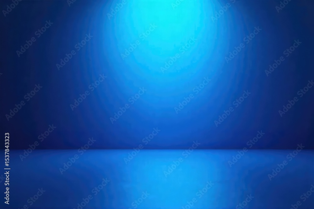 Canvas Prints abstract blue backdrop, vibrant backlight illuminating a smooth surface, creating a soft, ethereal g