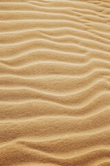 Natural Sand Dunes Texture Background with Rippled Wave Pattern