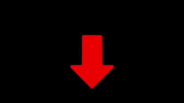  Neon upload arrow icon animation. the black background icon animation .Arrow Loop Animation video direction concept. Arrow Loop Animation.