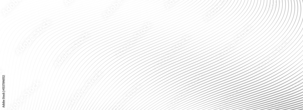 Aufkleber abstract grey wave line background. light gray dynamic striped texture. warped and curved lines wall