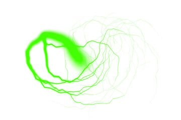 Transparent Lightning Spark Trail for Motion Graphics