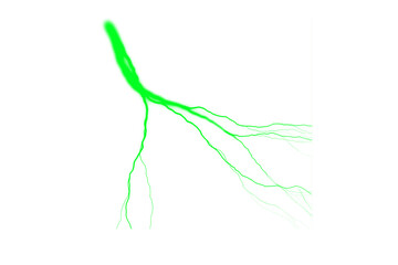 Cinematic Lightning Trail Cutout for Overlay and Motion Graphics
