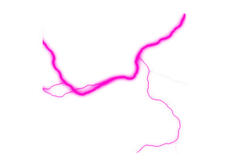 High Contrast Lightning Bolt with Transparent Background