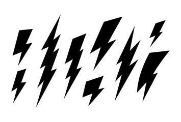 collection of black lightning elements