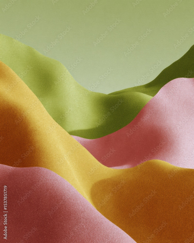 Poster Playful Abstract Meteorology Gradient Background with Smooth Flowing Transitions and Vibrant Triadic Palette for Digital Weather and Atmosphere Content