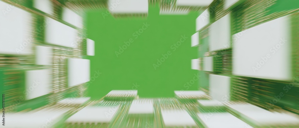 Aufkleber Quantum Internet Microchip on Computer Motherboard with Glowing Circuits and High-Precision Components for Advanced Digital Innovation and Next-Gen Processing