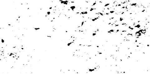 Black and white noise paper dust. Distressed Dirty rough overlay texture. Black grunge texture on transparent backdrop background. Scratches on a white background.