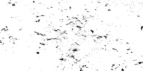 Black and white noise paper dust. Distressed Dirty rough overlay texture. Black grunge texture on transparent backdrop background. Scratches on a white background.