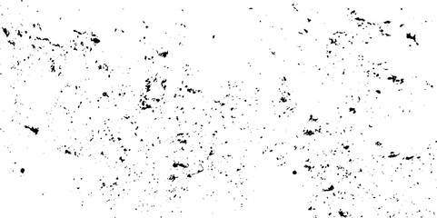 Black and white noise paper dust. Distressed Dirty rough overlay texture. Black grunge texture on transparent backdrop background. Scratches on a white background.