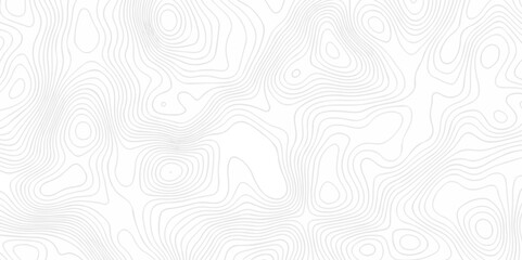 Topographic seamless map pattern with contour lines. Abstract geographic elevation design, lines sea map modern white background. 