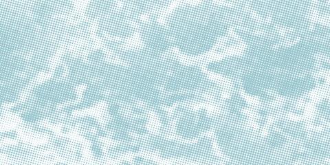Blue and white water ripples light surface overlay background. 3d clear ocean surface pattern with reflection effect backdrop. Marble desaturated texture.