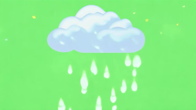 motion graphics projects designed green screen background 4K rainfall snowfall raining rain storm waterdrop sea ocean animate anime film video footage three-dimensional animator character cycle