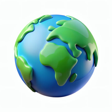 Realistic 3D render of Globel Earth , ultra-detailed, high resolution, smooth textures, realistic lighting aur shadows, studio-quality materials, photorealistic style