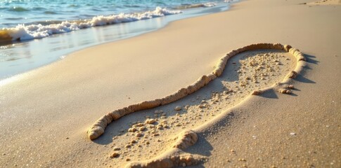 Stone-lined beach footprint, copy space Smooth stones, natural texture , minimalist, abstract