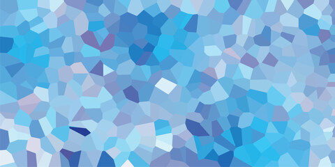 Abstract blue mosaic background with various shades of blue, perfect for digital designs and creative backgrounds featuring geometric shapes