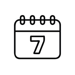 Minimalist Calendar Date Icon: Scheduling, Planning, and Important Reminders
