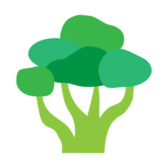 Broccoli Vector Flat Icon Design