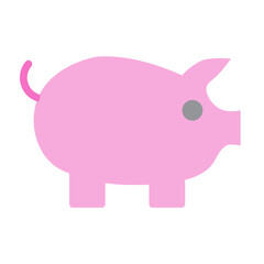 Pork Vector Flat Icon Design
