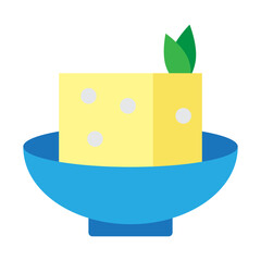 Tofu Vector Flat Icon Design