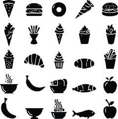 Simple Black and White Illustration of a Steaming Hot Cup of Coffee