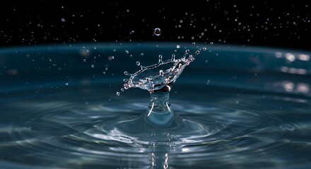 Water Droplet Collision in Mid-Air