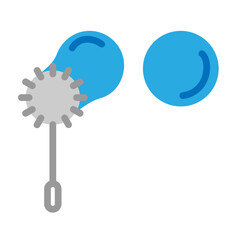 Bubble Blower Vector Flat Icon Design