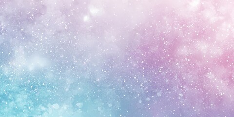 Fototapeta premium A soft gradient overlay with pastel pink, purple, and light blue hues, combined with glowing dust particles, creating a dreamy and ethereal atmosphere.