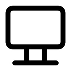 Clean line vector icon dekstop for user interface design. Ideal for web dashboards, mobile apps, UI kits, and prototypes. Scalable SVG format for easy integration in digital projects.