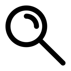 Clean line vector icon search for user interface design. Ideal for web dashboards, mobile apps, UI kits, and prototypes. Scalable SVG format for easy integration in digital projects.