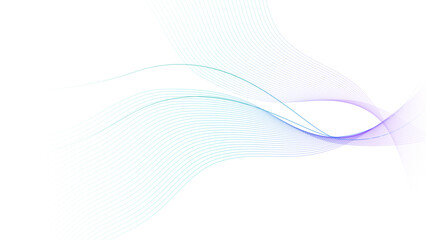 Abstract background with blue and purple waves. Vector illustration for your design.