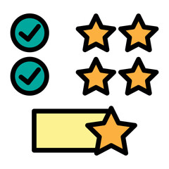 Progress Tracker Vector Filled Icon Design